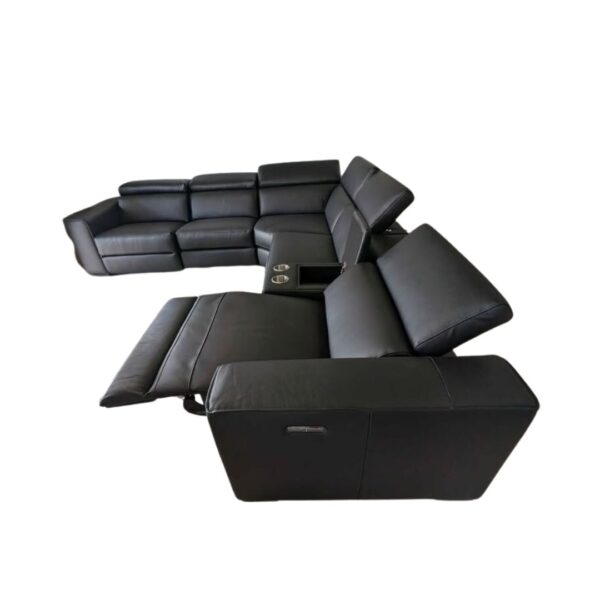 Black Electric Leather Recliner Lounge - Image 4